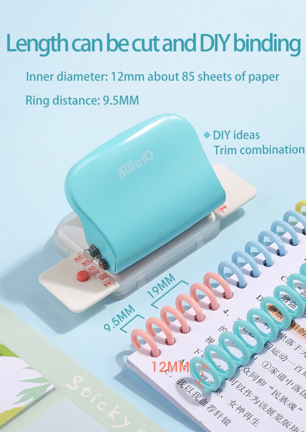 5pcs Plastic 30 Hole Loose Leaf Binder Ring｜A5 B5 A4  | Binding Spines Combs |  DIY Smart Ring Binder Album Notebook | Paper Organizer