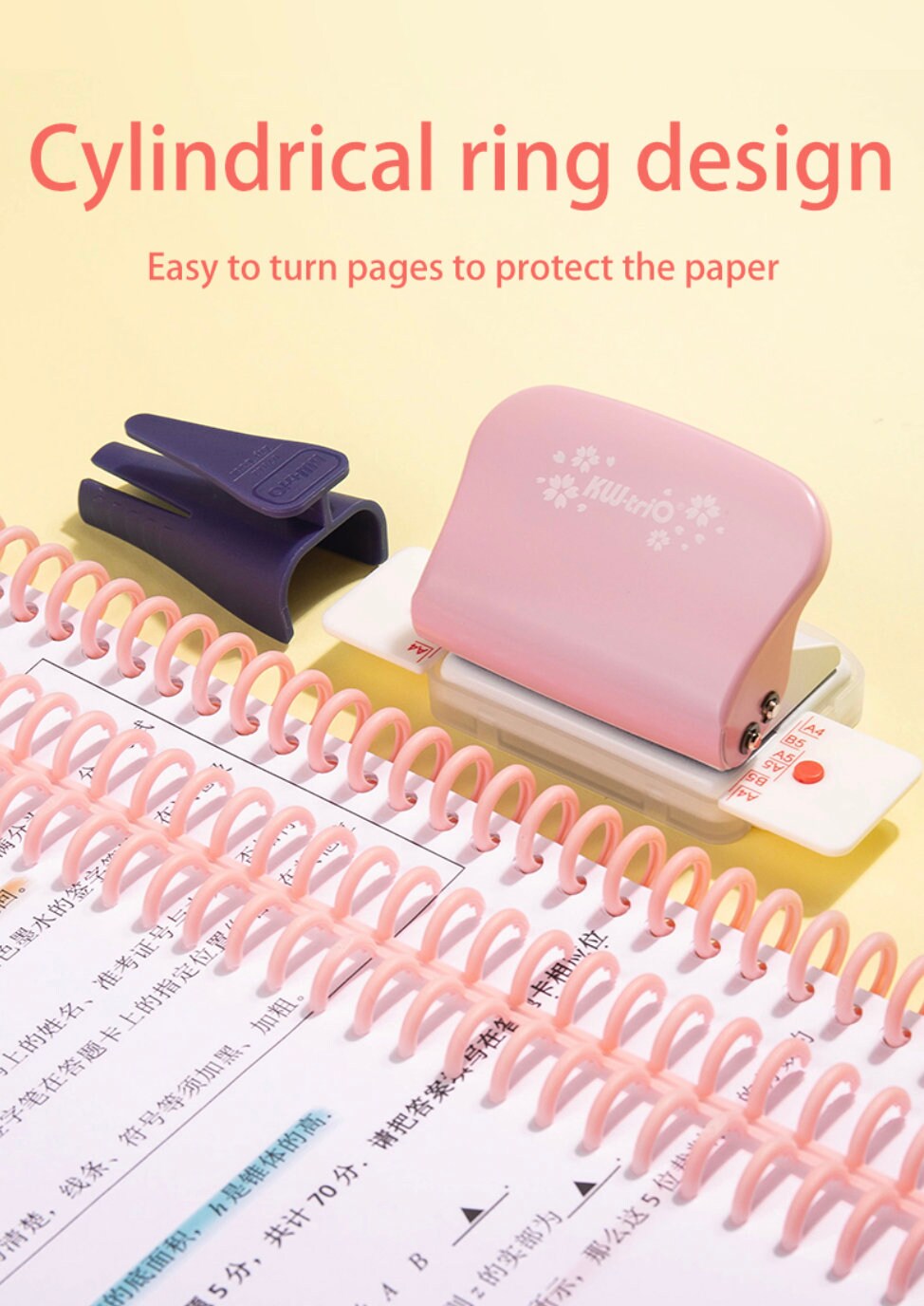 5pcs Plastic 30 Hole Loose Leaf Binder Ring｜A5 B5 A4  | Binding Spines Combs |  DIY Smart Ring Binder Album Notebook | Paper Organizer