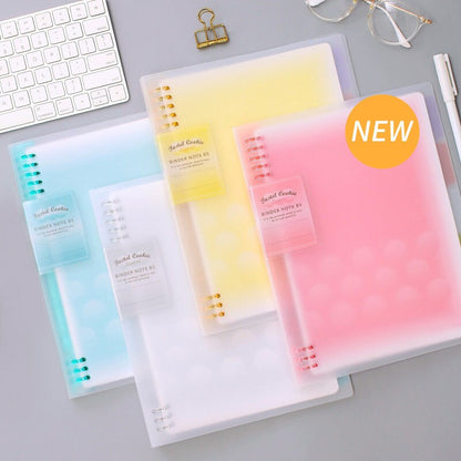 KOKUYO Pastel Cookie Campus Binder | 8 Holes | B5 A5 | Smart Ring Binder  | Study Supplies | Japanese Stationery