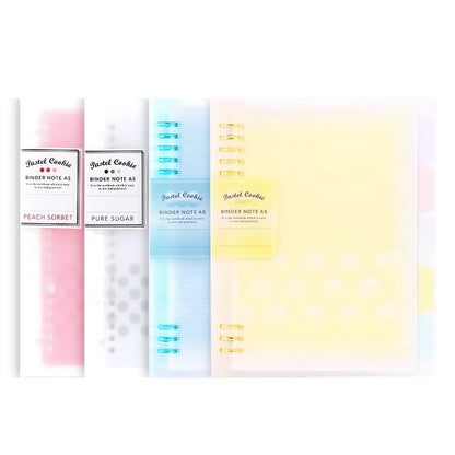 KOKUYO Pastel Cookie Campus Binder | 8 Holes | B5 A5 | Smart Ring Binder  | Study Supplies | Japanese Stationery