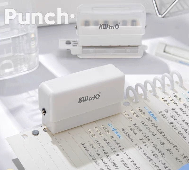 Mini 6 Hole Puncher | DIY Hole Punching  | Loose Leaf Paper Hole Punch | B5 A5 A4 | Paper Binding | Smart Ring Binder Planner Hole Punch