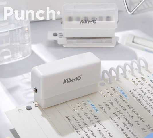 Mini 6 Hole Puncher | DIY Hole Punching  | Loose Leaf Paper Hole Punch | B5 A5 A4 | Paper Binding | Smart Ring Binder Planner Hole Punch