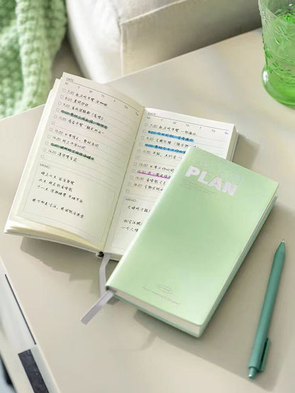 Colorful To Do List Notebook | Minimalist Planner Journal | School Student Office Supplies Stationery | Daily Plan Notebook | Gift for Her