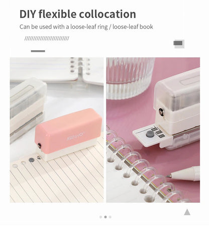 Mini 6 Hole Puncher | DIY Hole Punching  | Loose Leaf Paper Hole Punch | B5 A5 A4 | Paper Binding | Smart Ring Binder Planner Hole Punch