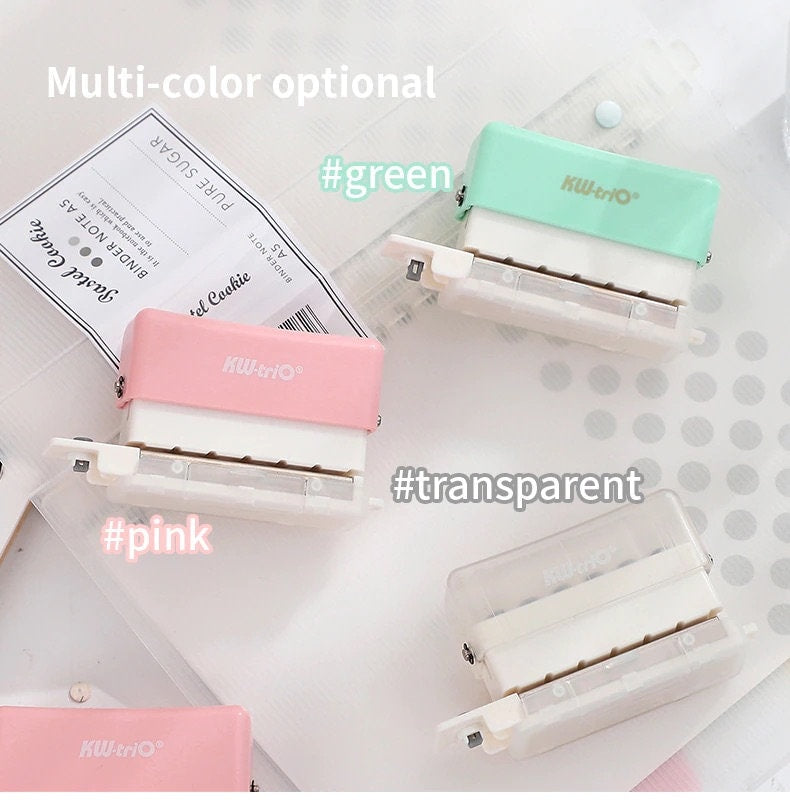 Mini 6 Hole Puncher | DIY Hole Punching  | Loose Leaf Paper Hole Punch | B5 A5 A4 | Paper Binding | Smart Ring Binder Planner Hole Punch