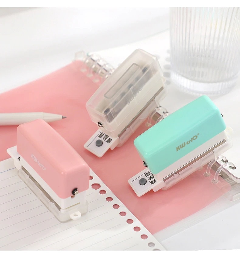 Mini 6 Hole Puncher | DIY Hole Punching  | Loose Leaf Paper Hole Punch | B5 A5 A4 | Paper Binding | Smart Ring Binder Planner Hole Punch