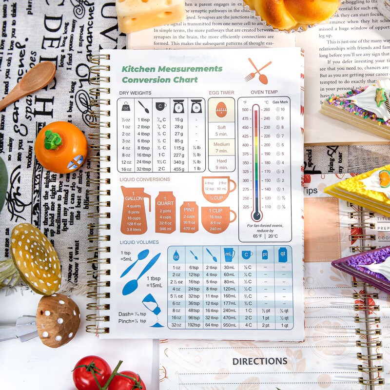 A5 Recipe Book Notebook | Kitchen Cook Recipe Book