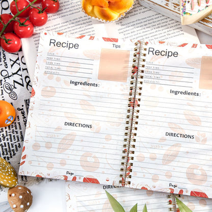 A5 Recipe Book Notebook | Kitchen Cook Recipe Book