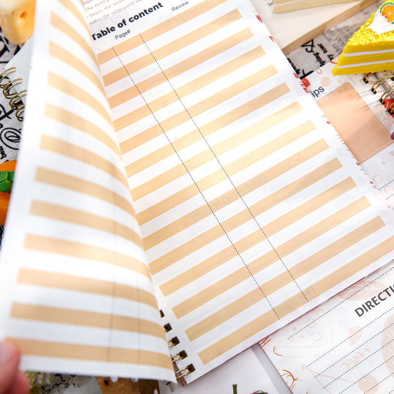 A5 Recipe Book Notebook | Kitchen Cook Recipe Book