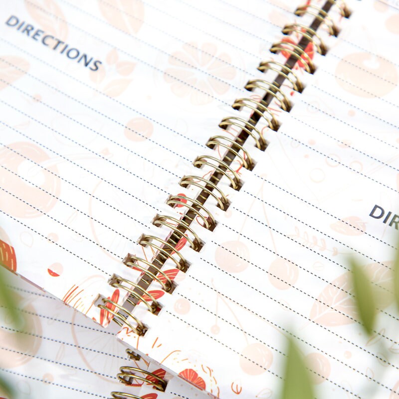 A5 Recipe Book Notebook | Kitchen Cook Recipe Book