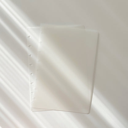 Discbound Frosted Clear Black Cover |  Discbound Notebook System
