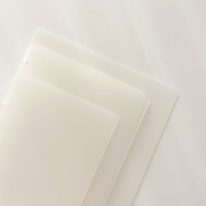 Discbound Frosted Clear Black Cover |  Discbound Notebook System