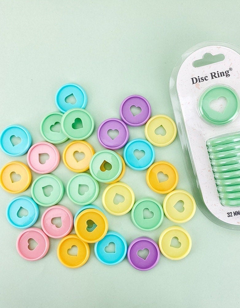 Colorful Binding Discs | Discbound Binding Discs | Plastic Happy Planner Disc Rings Sets | Plastic Discs for Discbound System