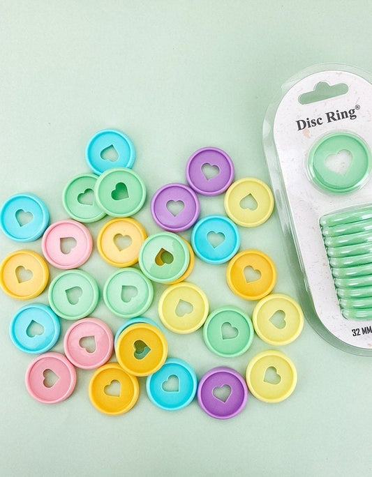 Colorful Binding Discs | Discbound Binding Discs | Plastic Happy Planner Disc Rings Sets | Plastic Discs for Discbound System