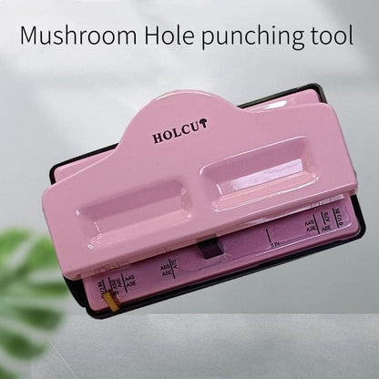 4 Hole Mushroom Holes Puncher | Disc-bound Mushroom Holes | Notebook Binding Punch Tool Office Stationery Supplies