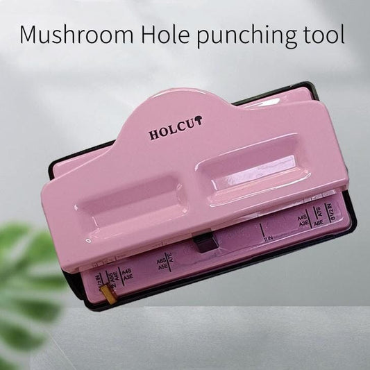 4 Hole Mushroom Holes Puncher | Disc-bound Mushroom Holes | Notebook Binding Punch Tool Office Stationery Supplies