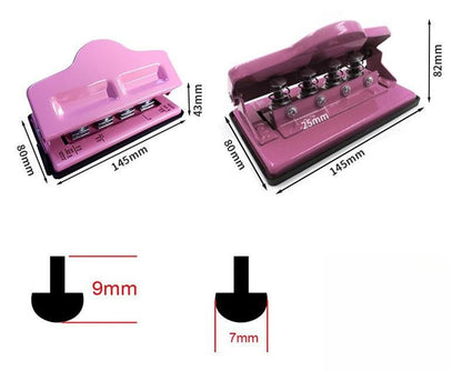 4 Hole Mushroom Holes Puncher | Disc-bound Mushroom Holes | Notebook Binding Punch Tool Office Stationery Supplies