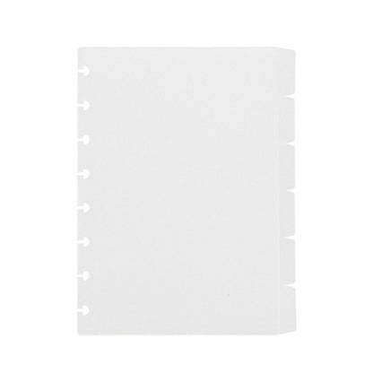 Discbound Frosted Clear Gray Dividers |  Side Tabs | Discbound Notebook System | Happy Planner