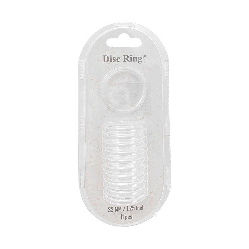 Crystal Clear Binding Discs | Discbound Binding Discs | Plastic Happy Planner Disc Rings Sets | Plastic Discs for Discbound System