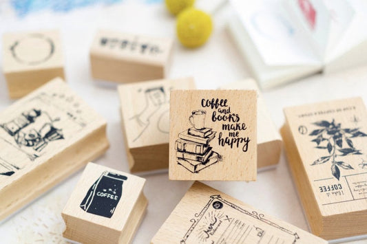I Love Coffee Wooden Stamp | Wood Stamp Set | Scrapbooking | Planner Stamp |