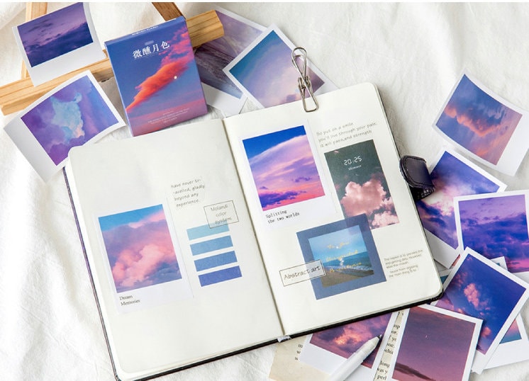 Romantic Scenery Stickers | Planner Sticker Kit | Junk Journal |