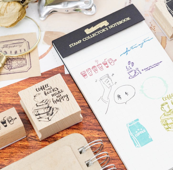I Love Coffee Wooden Stamp | Wood Stamp Set | Scrapbooking | Planner Stamp |