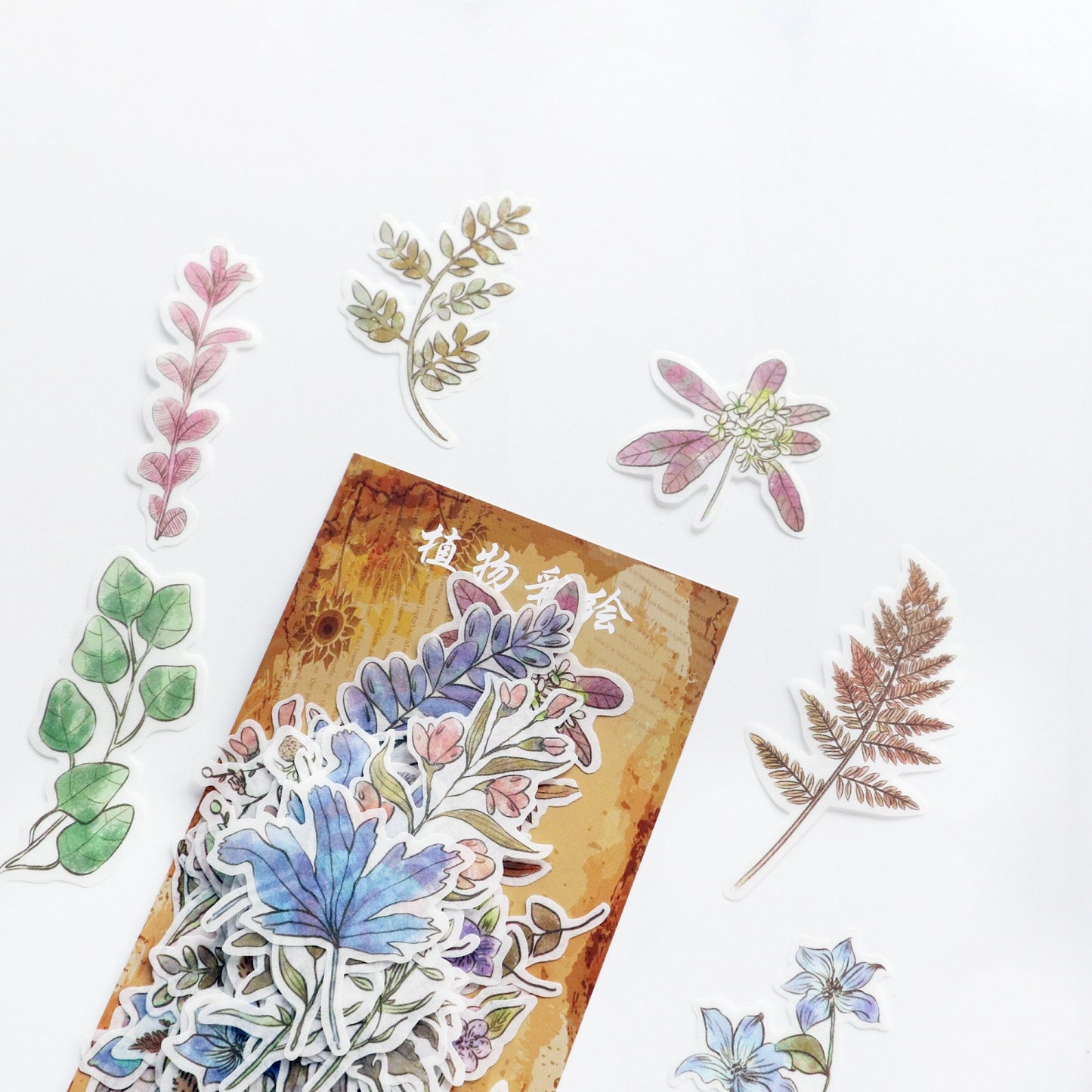 60pcs Plants Sticker Pack / Floral Botanical /  Stickers / Planner Sticker Set