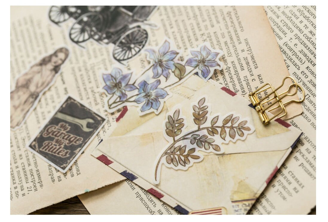 60pcs Plants Sticker Pack / Floral Botanical /  Stickers / Planner Sticker Set