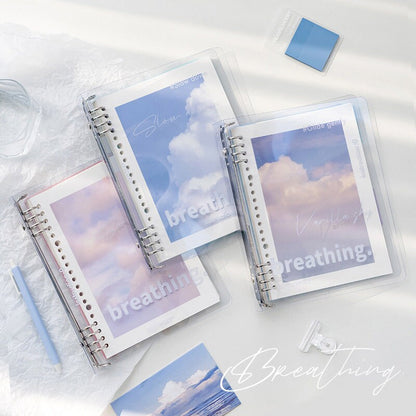 A5 B5 Breathing Notebook | 20 26 Holes Ring Binder  | Loose Leaf Notebook | Study Supplies | Writing Journal | Note Taking