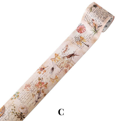 Retro Wonderland of Flowers Washi Tape |    | Japanese Washi Tape | Decorative Tapes | Planner BUJO Journaling Supplies