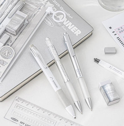 Lucky With You Exam Stationery Set | 2B Mechanical Pencil Rubber Ruler Gel Pen for Students | School Office Supplies Study School Supplies
