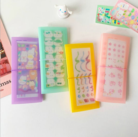 Long Sticker Storage Album | Planner Sticker Collection Book | Cutting Dies | Sticker Organizer | Desk Organization