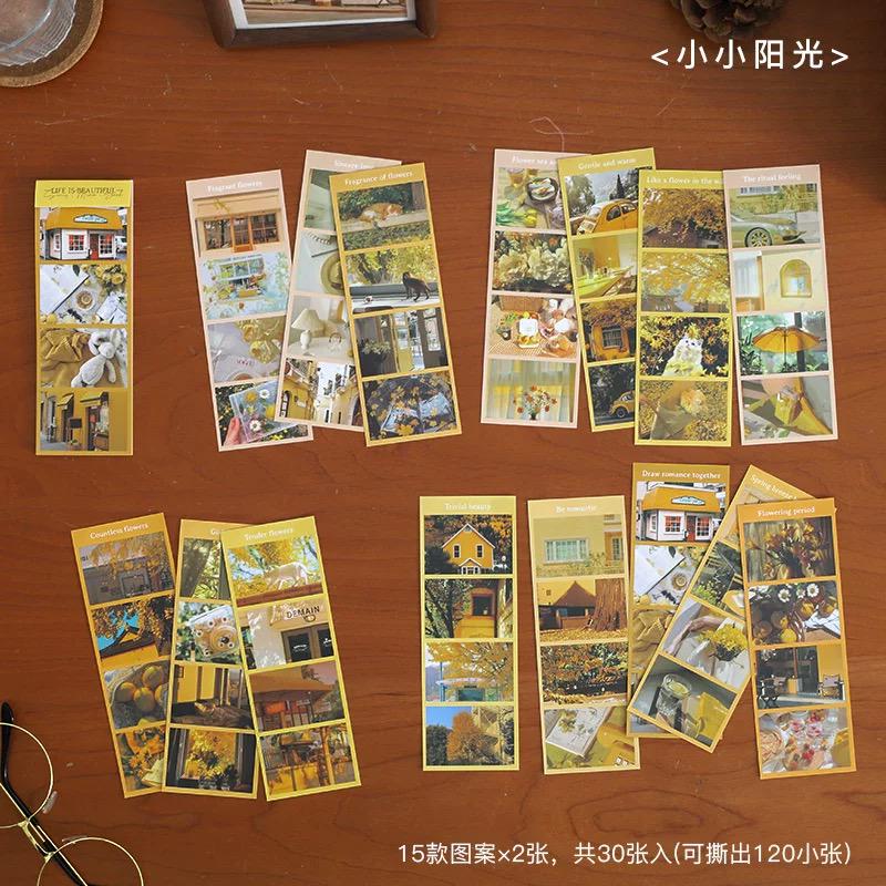Life Aesthetics Sticker Book | Coffee Forest Sea Sakura Sticker | Journal Collage Scrapbooking DIY Planner Supplies | Planner Accessories