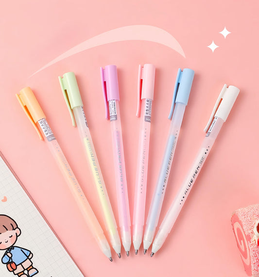 Dispensing Pen | Pen-Shaped Dotting Glue Stick | Children Creative DIY Handicrafts Artworks | Artisan Tools Pen Style Dots Glue