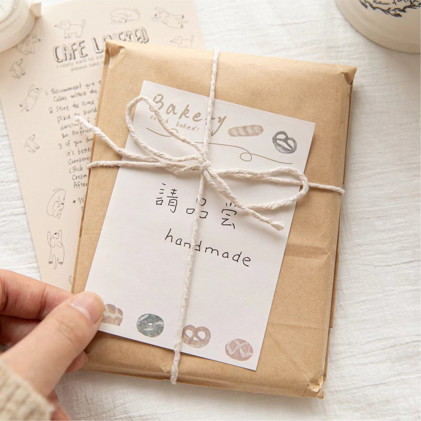 80pcs Cute Notepad | Coffee Bread Planner Memo Pad | Bakery Writing Pad | Planner Memo | Stationery Planner Journal Accessory Supplies