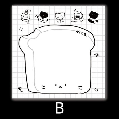 80 Sheets Cute Cat Memo Pad | Notepad | Catlover Gift | Planner Accessories | Kawaii Stationery Student Office School Supplies