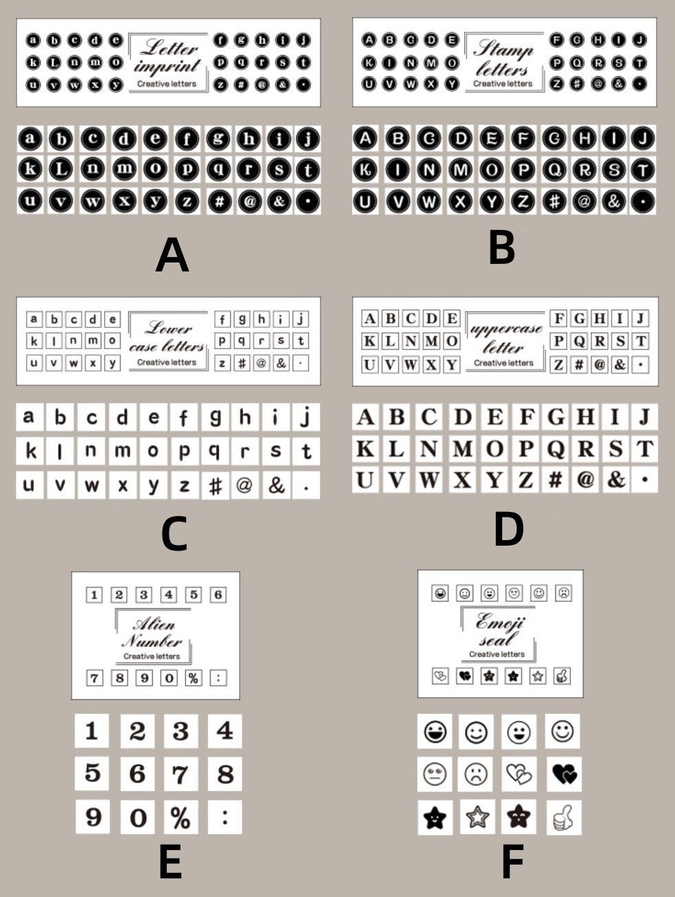 Letter Number Stamp Set |   Wooden Stamp Set | Scrapbooking |  | Junk Journal | Craft Supplies
