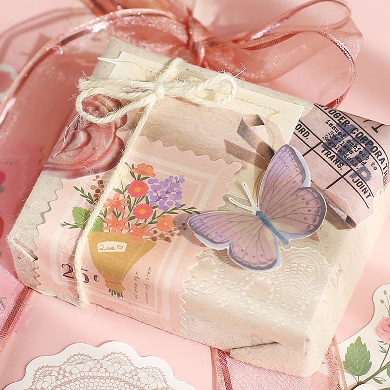 30pcs Eden Post Sticker Pack / Floral Botanical /  Stickers / Planner Sticker Set / Junk Journal