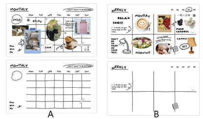 Daily Plan Sticky Note Pad | Weekly Monthly Planner | Habit Tracker |  Expense | Planner memo Pad | School Student Collage Supplies