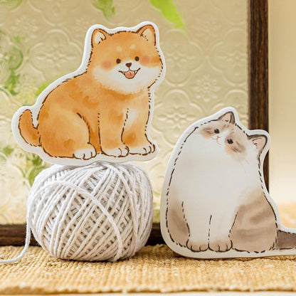Cute Animal Sticky Notes | Shiba Inu Planner Sticky Memo Pad | Writing Pad | Planner Memo | Stationery Planner Journal Accessory Supplies