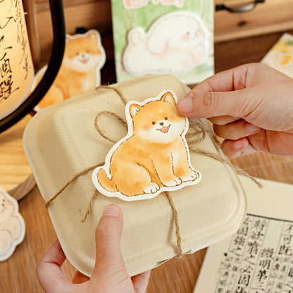 Cute Animal Sticky Notes | Shiba Inu Planner Sticky Memo Pad | Writing Pad | Planner Memo | Stationery Planner Journal Accessory Supplies