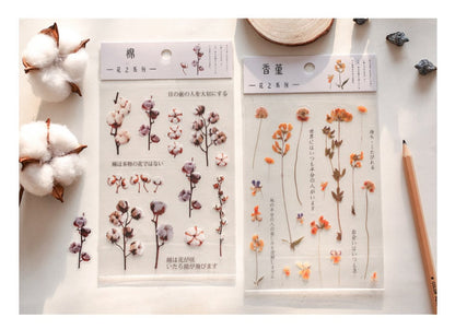 Plants Transparent Sticker/ Floral Botanical /  Stickers / Planner Sticker