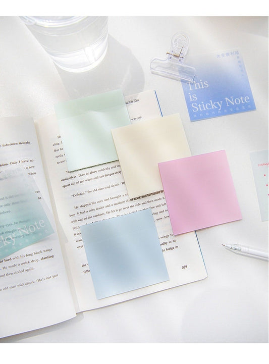 Transparent Sticky Notes | Vellum notepad | Translucent Sticky Notes | Tracing Paper Sticky Notes | Office Study Planner