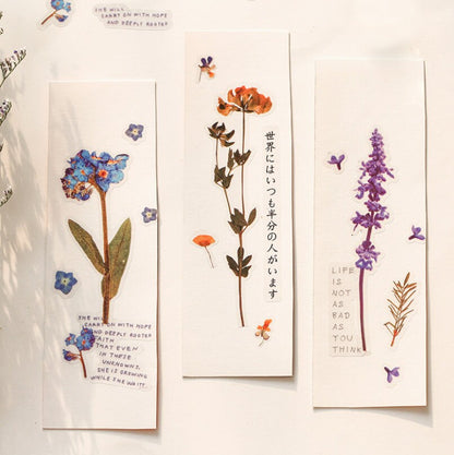 Plants Transparent Sticker/ Floral Botanical /  Stickers / Planner Sticker