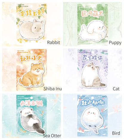 Cute Animal Sticky Notes | Shiba Inu Planner Sticky Memo Pad | Writing Pad | Planner Memo | Stationery Planner Journal Accessory Supplies