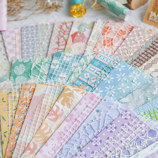 Retro Mixed Material Paper Pack | Assorted Color Decoupage Paper | Collage Kit |  Scrapbooking Junk Journal Vintage Journal Supplies