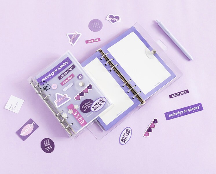2025 Transparent Cover Planner | PVC Binder | Personal Size |  6 Ring Binder | Clear Cover | 2022 Planner