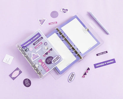 2025 Transparent Cover Planner | PVC Binder | Personal Size |  6 Ring Binder | Clear Cover | 2022 Planner
