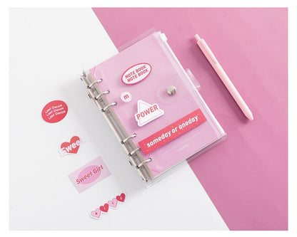 2025 Transparent Cover Planner | PVC Binder | Personal Size |  6 Ring Binder | Clear Cover | 2022 Planner