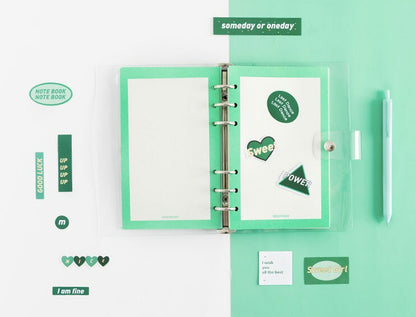 2025 Transparent Cover Planner | PVC Binder | Personal Size |  6 Ring Binder | Clear Cover | 2022 Planner
